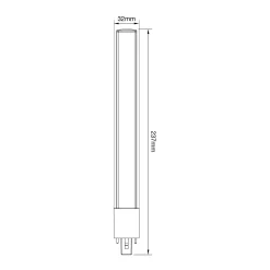 Noxion Lucent PL-S LED 6W - 827 Extra Varm Vit | 2-Stift - Ersättare 11W