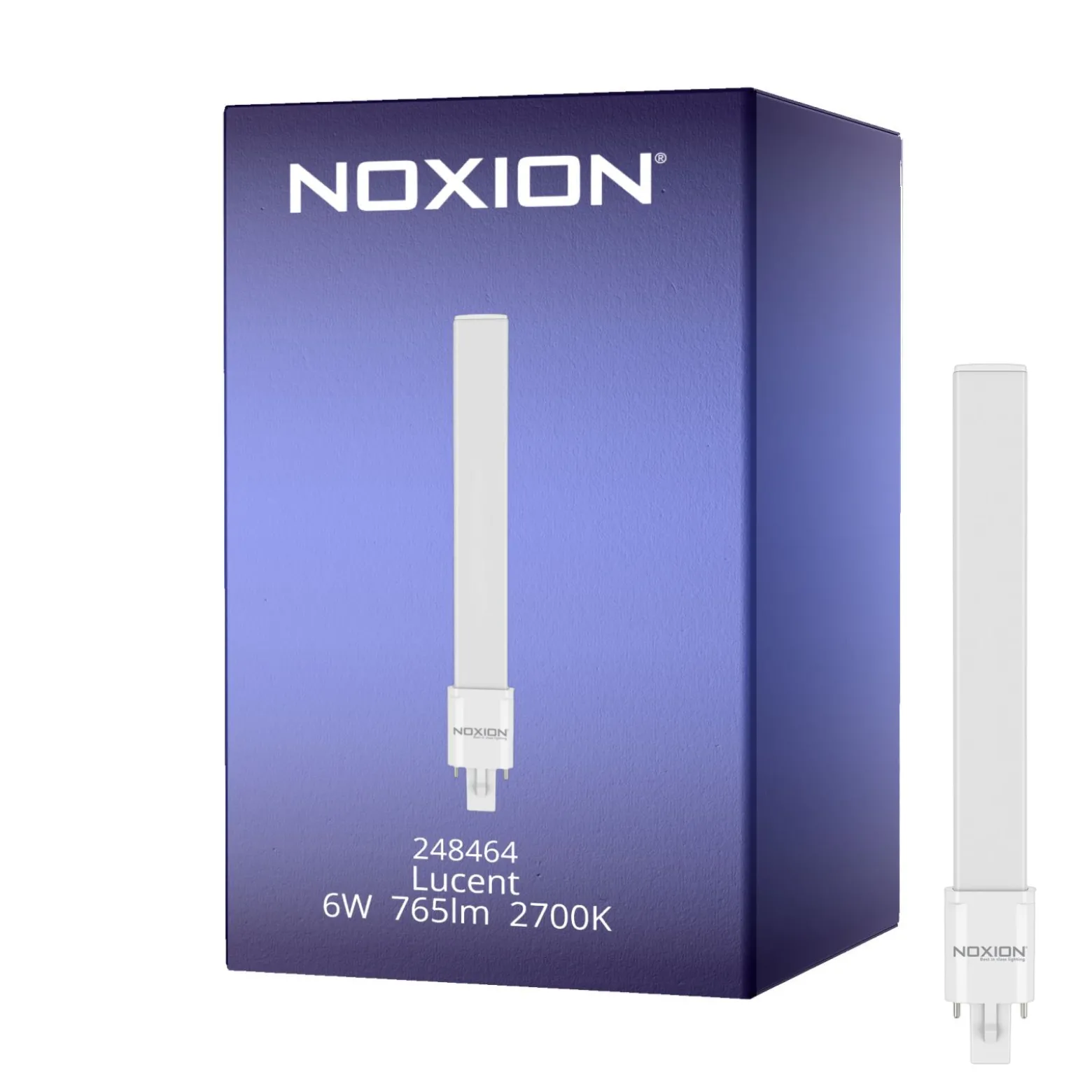 Noxion Lucent PL-S LED 6W - 827 Extra Varm Vit | 2-Stift - Ersättare 11W