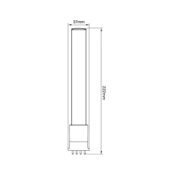 Noxion Lucent PL-S LED 6W - 827 Extra Varm Vit | 4-Stift - Ersättare 11W