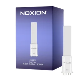 Noxion Lucent PL-S LED 4.3W - 830 Varm Vit | 4-Stift - Ersättare 9W