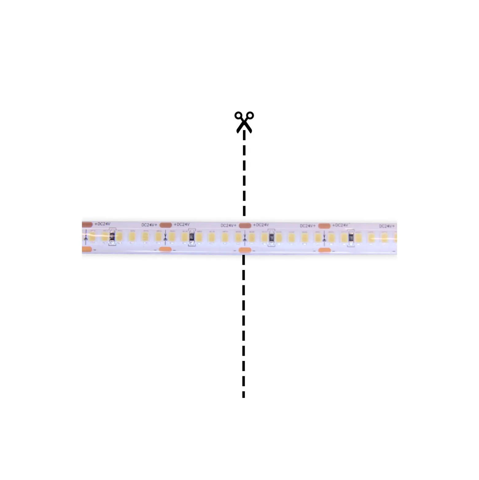 Noxion Naga Led-Ljusslingor IP65 SMD2835/240 24V 16W/m 940 5M/10mm/25mm