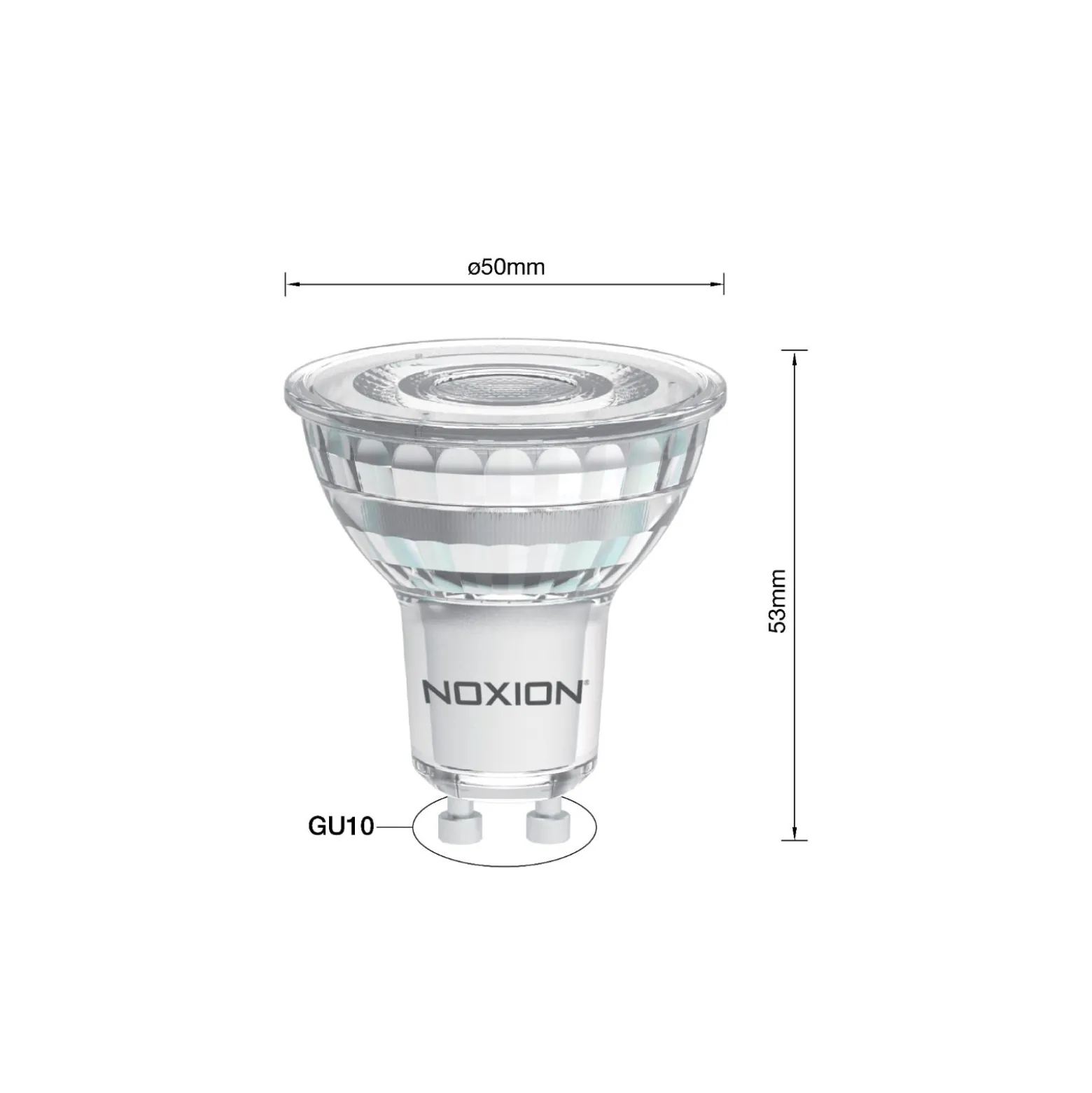 Noxion PerfectColor LED Spot GU10 PAR16 6.7W 575lm 60D - 930 Varm Vit | Bästa Färgåtergivning - Dimbar - Ersättare 80W