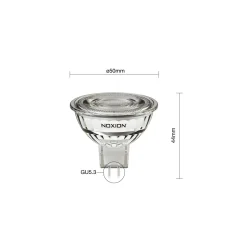 Noxion PerfectColor LED Spot GU5.3 MR16 4.5W 345lm 60D - 927 Extra Varm Vit | Bästa Färgåtergivning - Dimbar - Ersättare 35W