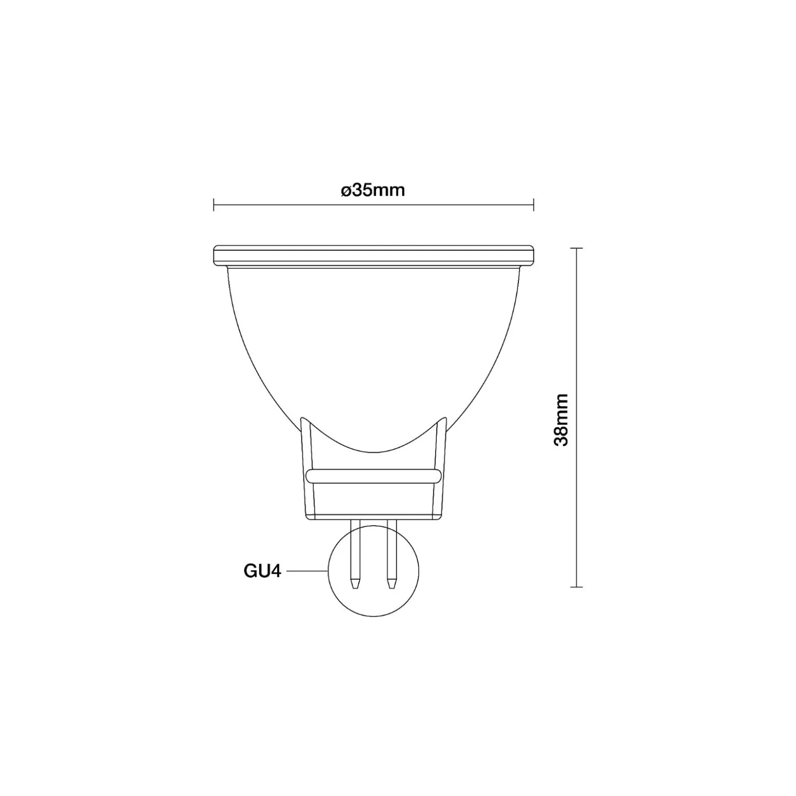 Noxion PerfectColor LED Spot GU4 MR11 2.8W 184lm 36D - 927 Extra Varm Vit | Bästa Färgåtergivning - Ersättare 20W