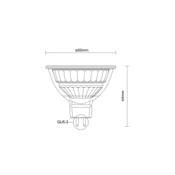 Noxion PerfectColor LED Spot GU5.3 MR16 7.5W 621lm 36D - 927 Extra Varm Vit | Bästa Färgåtergivning - Dimbar - Ersättare 50W