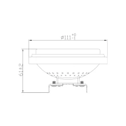 Noxion Spot LED Spot G53 AR111 7.2W 450lm 40D - 918-927 Dim To Warm | Bästa Färgåtergivning - Dimbar - Ersättare 50W