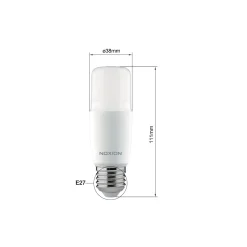 Noxion Stick LED E27 Matt 9.5W 950lm - 830 Varm Vit | Ersättare 68W