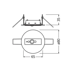 Osram Dali Sensor för Ceiling installation 6m 40-90D LS/PD CI G2 BT1