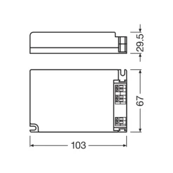 Osram LED Drivdon Optotronic Intelligent Dali Dimbar 1A0 NFC