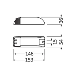 Osram Mouse HTM Transformator 150VA - 12V | Halogen/LED - Dimbar