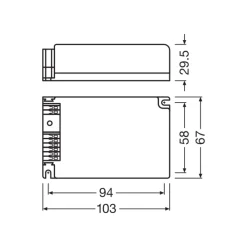Osram Optotronic LED Drivdon OT FIT 75/220-240/1A6 CS