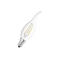 Osram Classic LED E14 Böjd-tip candle Filament Klar 2.5W 250lm - 827 Extra Varm Vit | Ersättare 25W