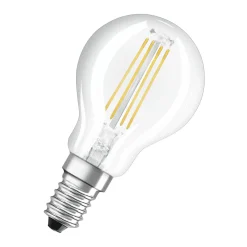 Osram Classic LED E14 Boll Filament Klar 4.8W 470lm - 840 Kallvit | Dimbar - Ersättare 40W