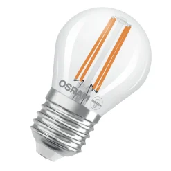 Osram Classic LED E27 Boll Filament Klar 2.2W 470lm - 827 Extra Varm Vit | Ersättare 40W