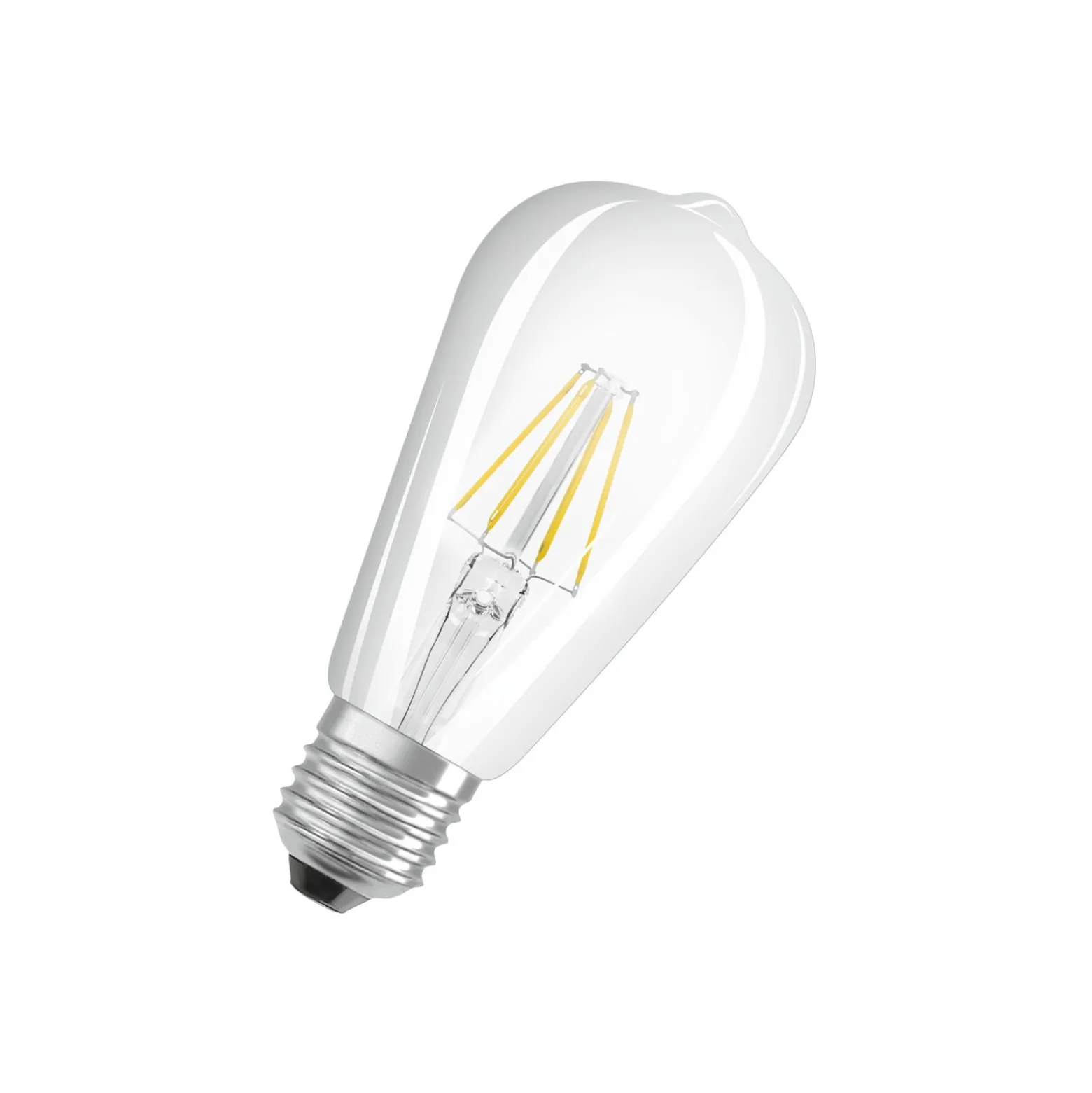 Osram Classic LED E27 Edison Filament Klar 6.5W 806lm - 827 Extra Varm Vit | Ersättare 60W
