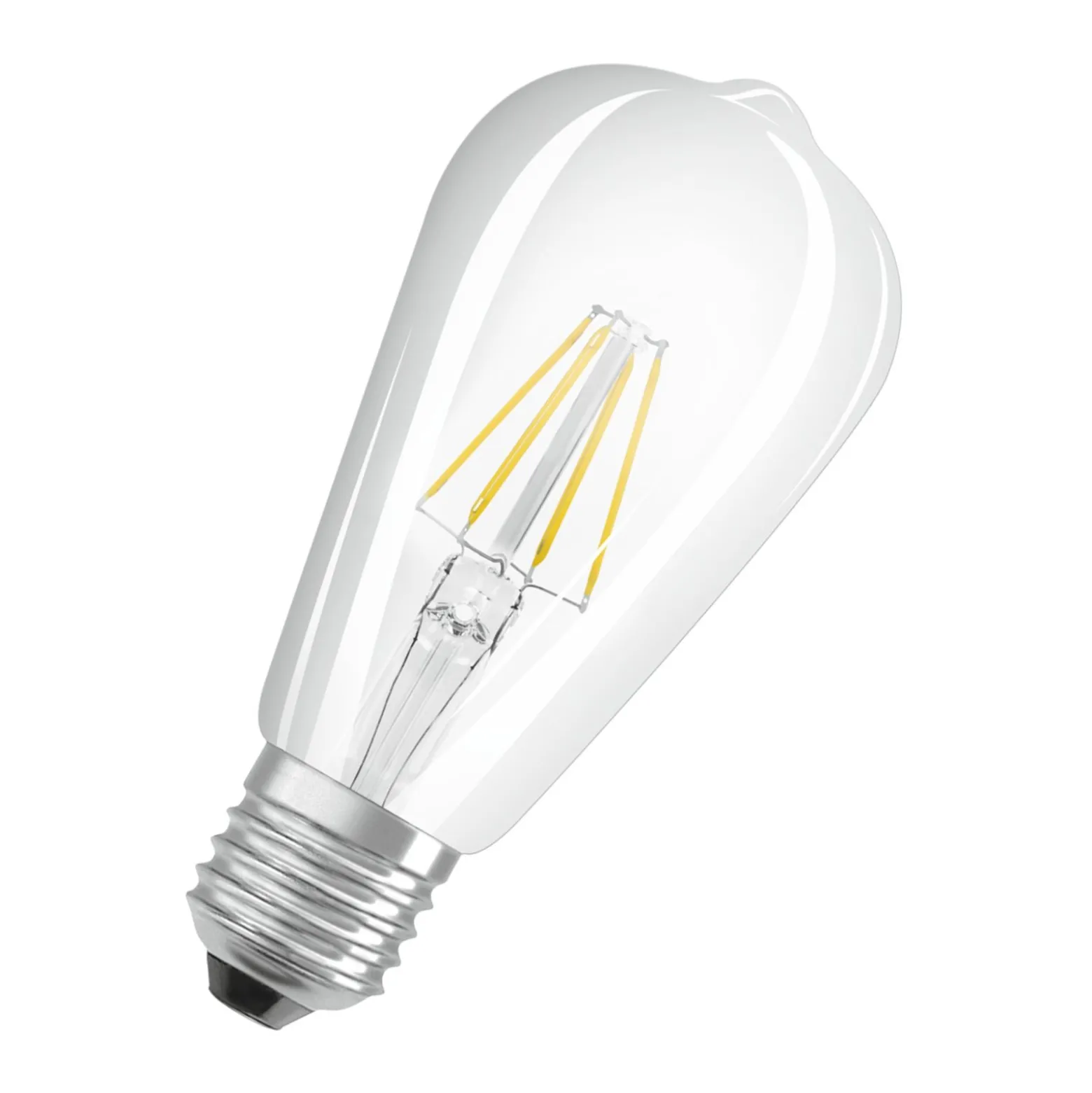 Osram Classic LED E27 Edison Filament Klar 6.5W 806lm - 827 Extra Varm Vit | Ersättare 60W