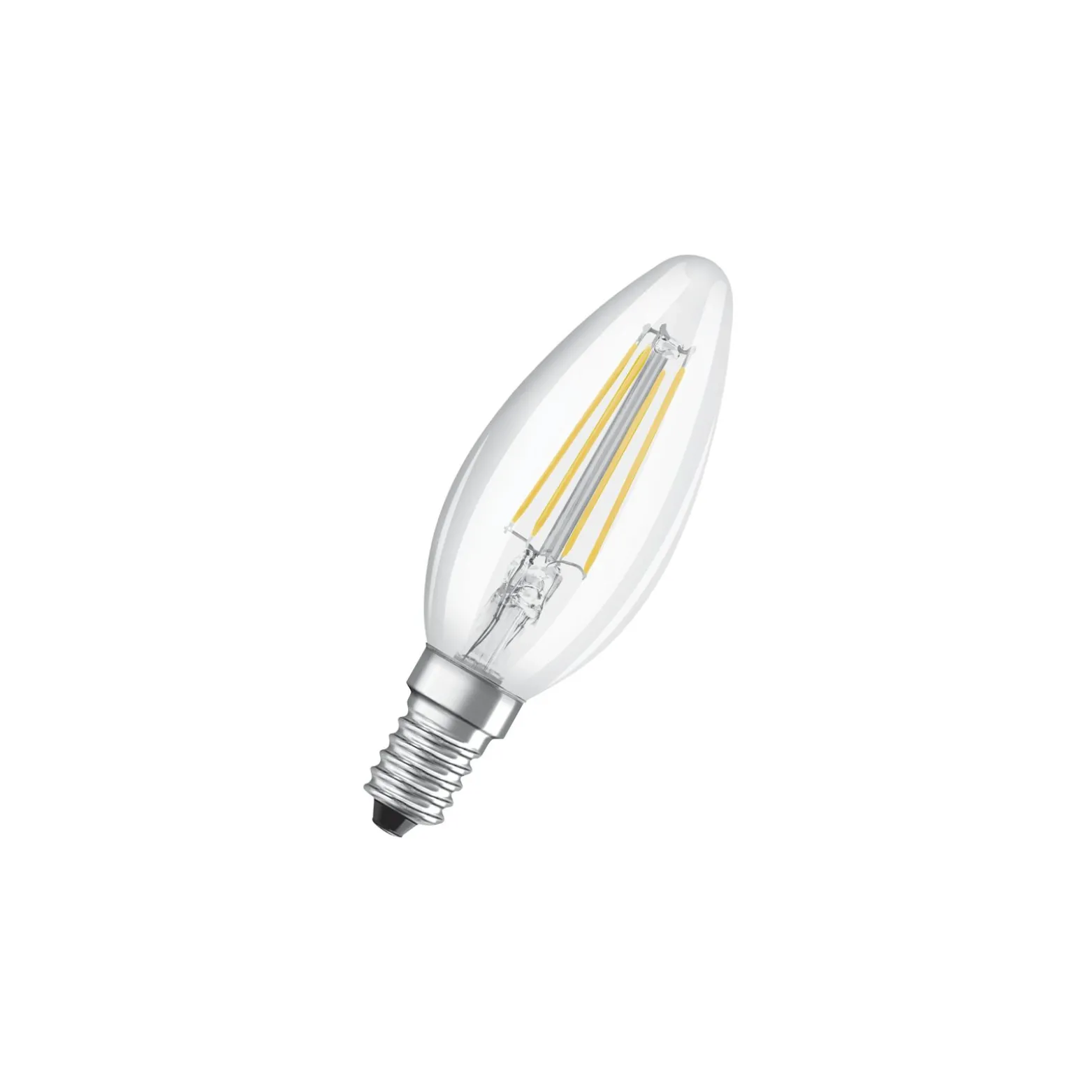 Osram Classic LED E14 Kronljus Filament Klar 4W 470lm - Relax and Active - 827 Extra Varm Vit | Ersättare 40W