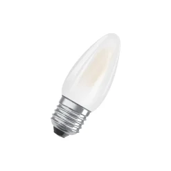 Osram Classic LED E27 Kronljus Filament Matt 4.8W 470lm - 827 Extra Varm Vit | Dimbar - Ersättare 40W