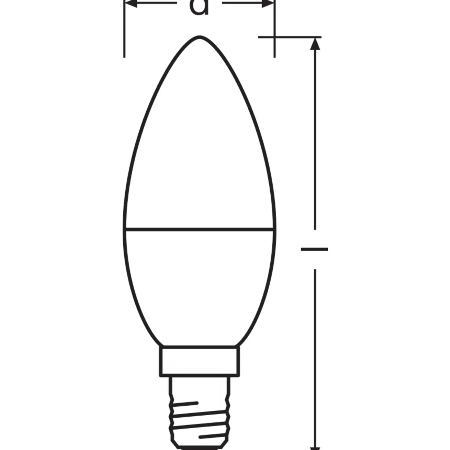Osram Classic LED E14 Kronljus Matt 3.3W 250lm - 840 Kallvit | Ersättare 25W