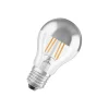 Osram Classic LED E27 Päron Filament Mirror Silver 4W 400lm - 827 Extra Varm Vit | Ersättare 35W