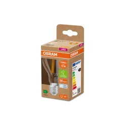 Osram Classic LED E27 Päron Filament Klar 5W 1055lm Ultra Efficiency - 840 Kallvit | Ersättare 75W