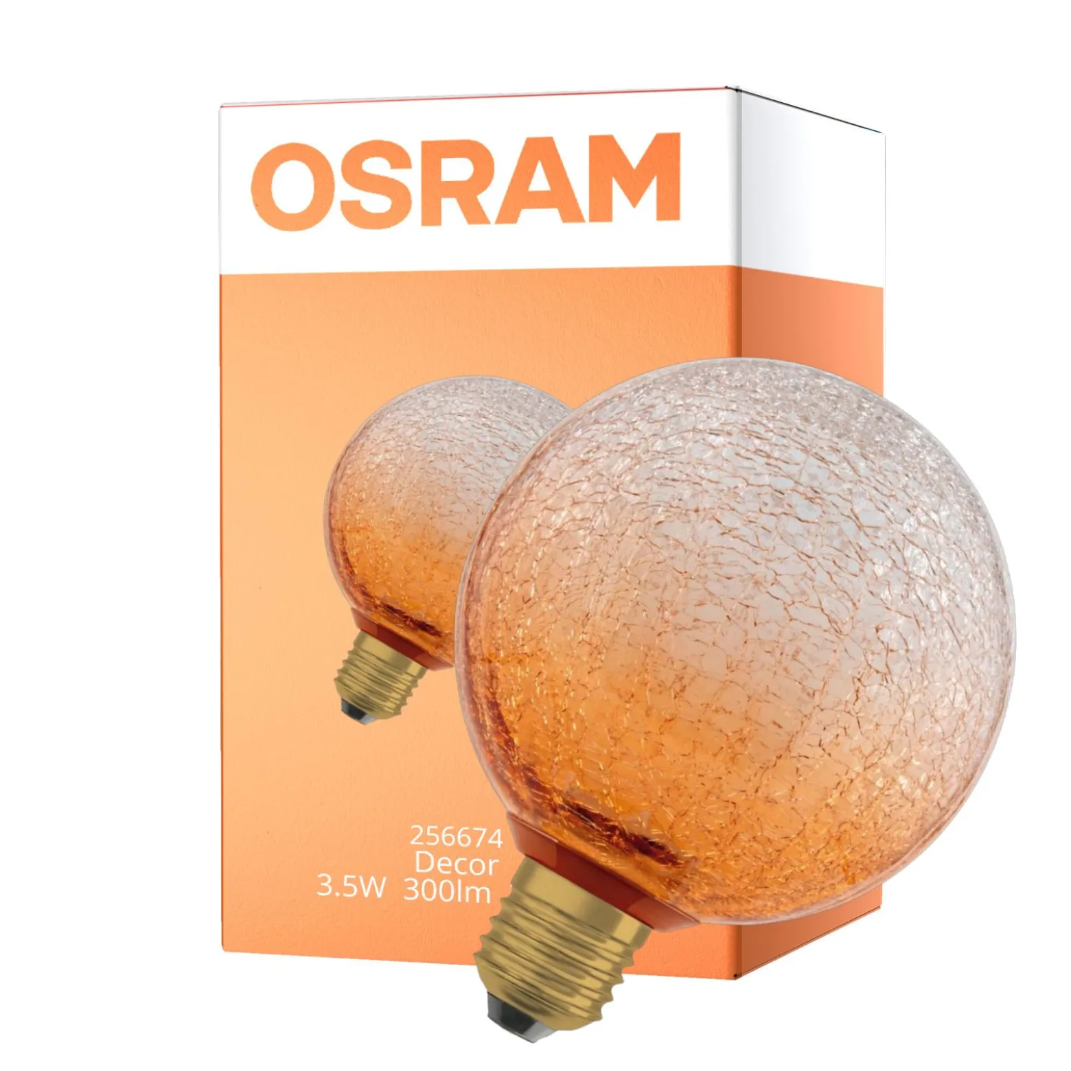 Osram Decor LED Lamp Apelsin Glas E27 3.5W 300lm - 827 Extra Varm Vit | Ersättare 25W