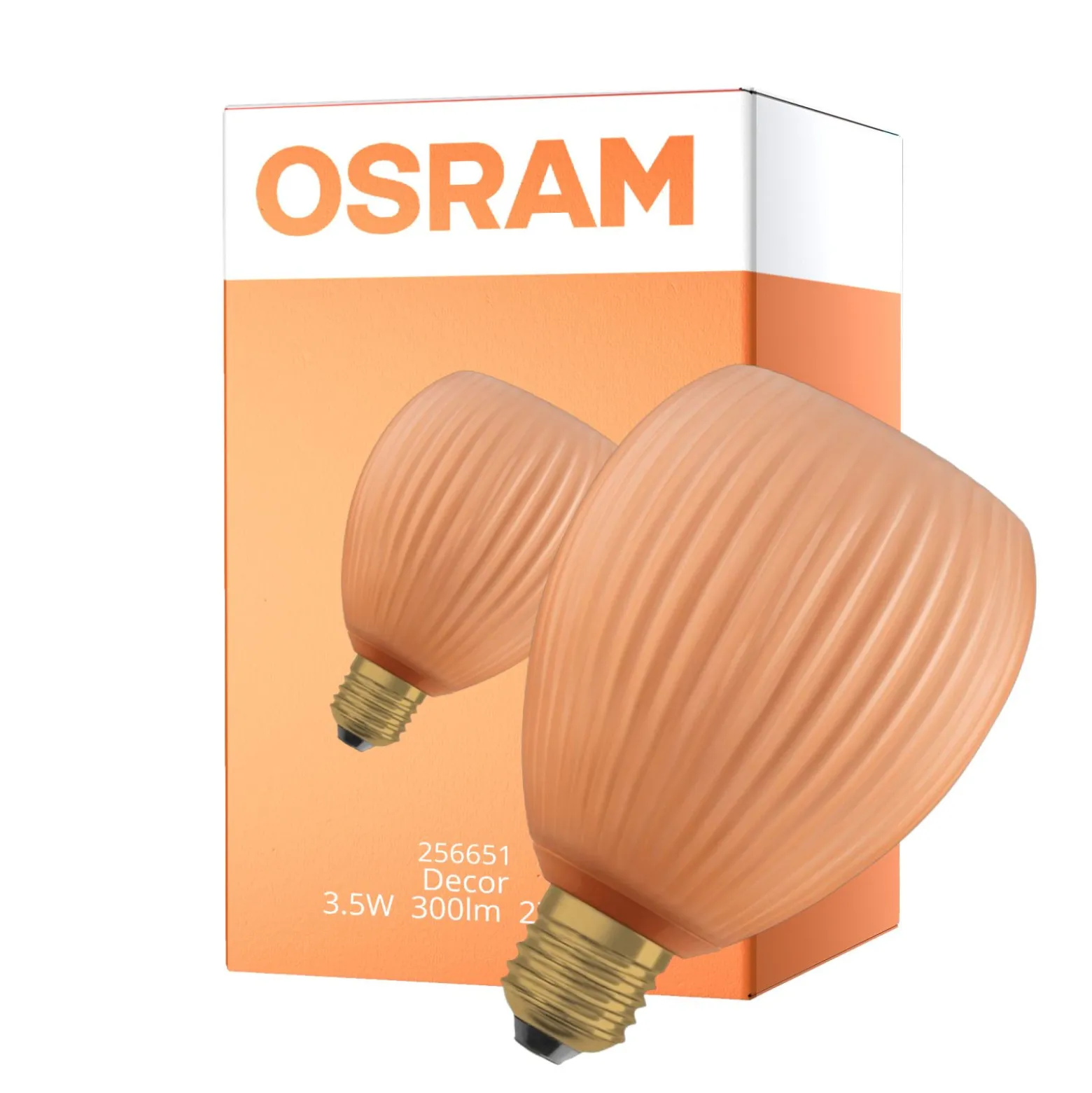 Osram Decor LED Lamp Apelsin Glas E27 3.5W 300lm - 827 Extra Varm Vit | Ersättare 25W