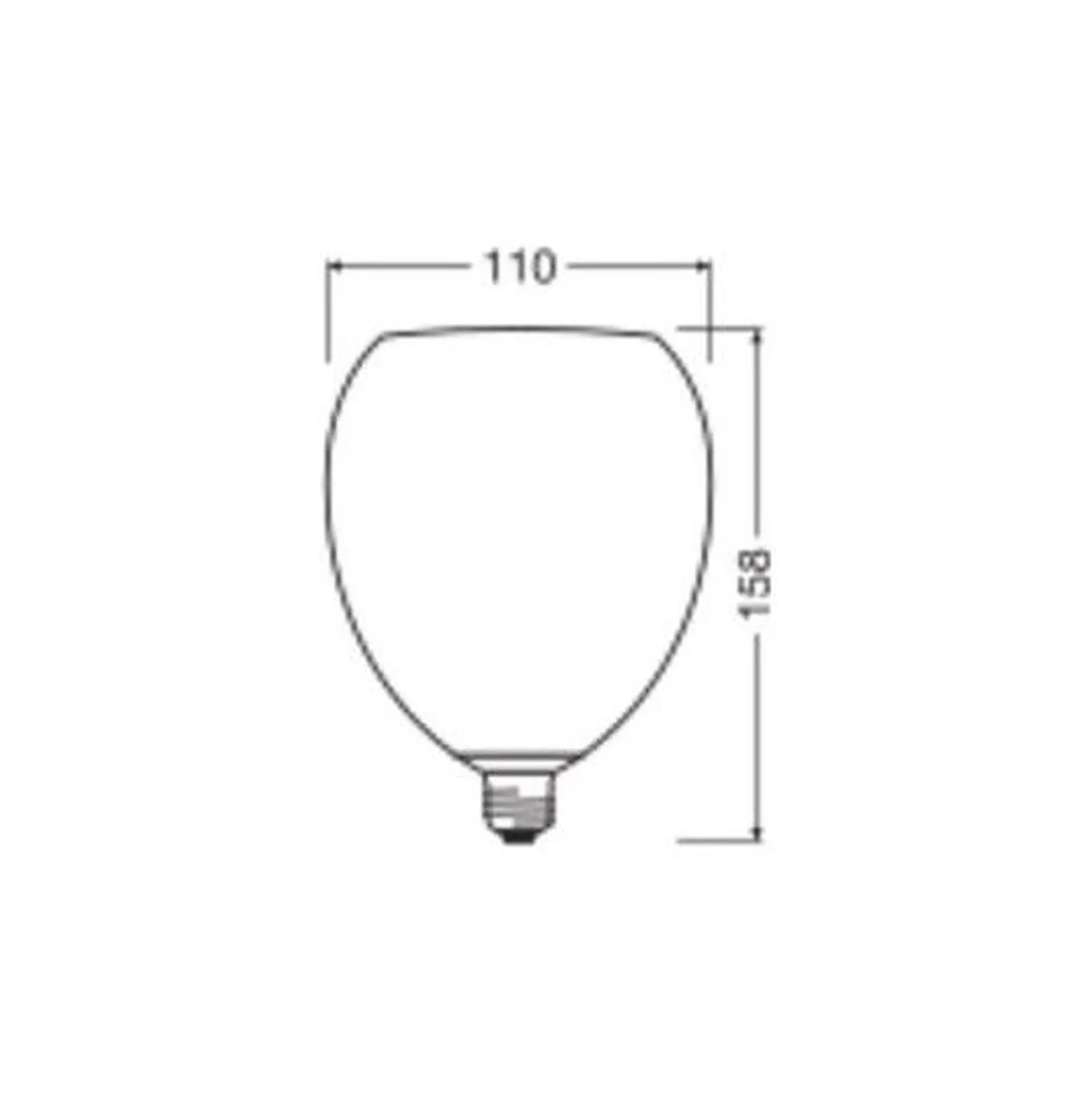 Osram Decor LED Lamp Apelsin Glas E27 3.5W 300lm - 827 Extra Varm Vit | Ersättare 25W