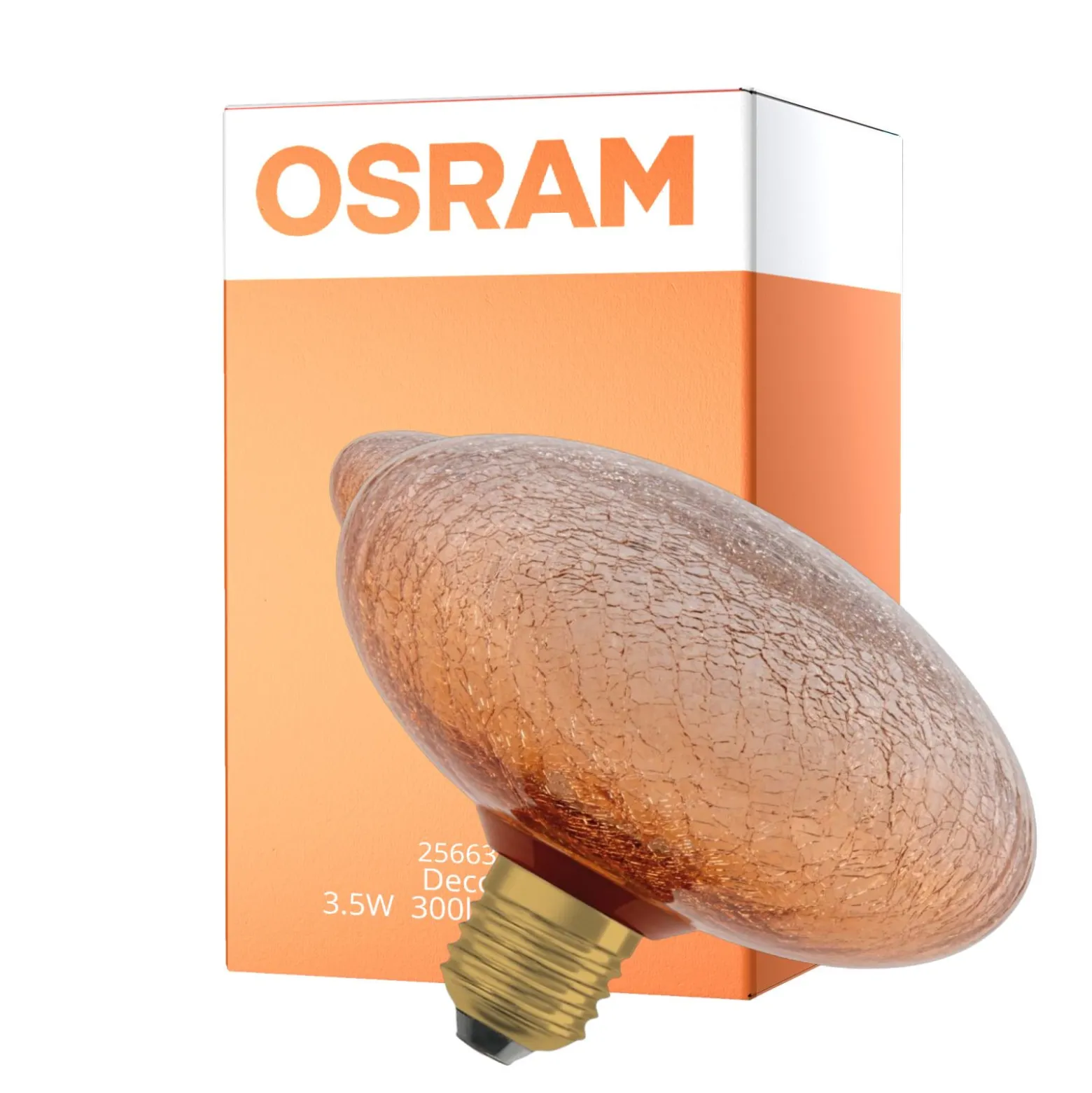 Osram Decor LED Lamp Apelsin Glas E27 3.5W 300lm - 827 Extra Varm Vit | Ersättare 25W