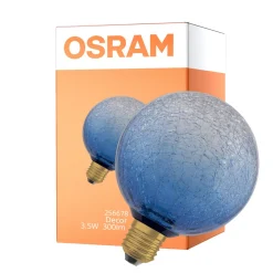 Osram Decor LED Lamp Blå Glas E27 3.5W 300lm - 827 Extra Varm Vit | Ersättare 25W