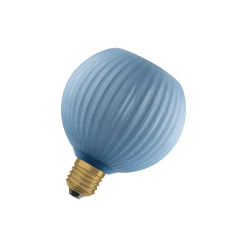 Osram Decor LED Lamp Blå Glas LED E27 Globe Matt 3.5W 300lm - 827 Extra Varm Vit | Ersättare 25W