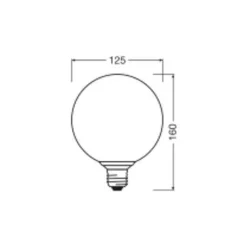 Osram Decor LED Lamp Brun Glas E27 3.5W 300lm - 827 Extra Varm Vit | Ersättare 25W