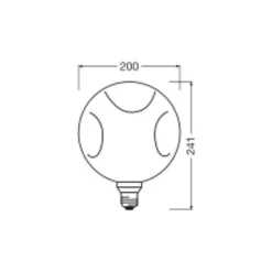 Osram Decor LED Lamp Rose Glas E27 3.5W 300lm - 827 Extra Varm Vit | Ersättare 25W