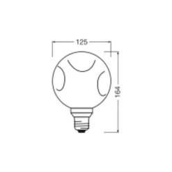 Osram Decor LED Lamp Rose Glas E27 3.5W 300lm - 827 Extra Varm Vit | Ersättare 25W