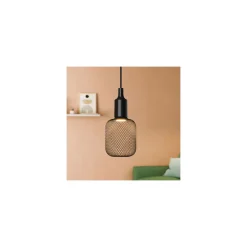 Osram Decor Platt Lamp In Metall Armatur LED E27 Special Matt Svart 3.5W 300lm - 827 Extra Varm Vit | Ersättare 25W