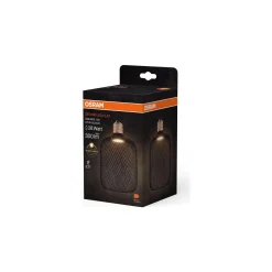 Osram Decor Platt Lamp In Metall Armatur LED E27 Special Matt Svart 3.5W 300lm - 827 Extra Varm Vit | Ersättare 25W
