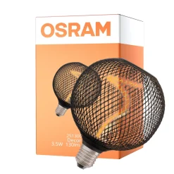 Osram Decor Spiral E27 Globe Filament Klar 3.5W 130lm - 818 Extra Varm Vit | Dimbar - Ersättare 15W