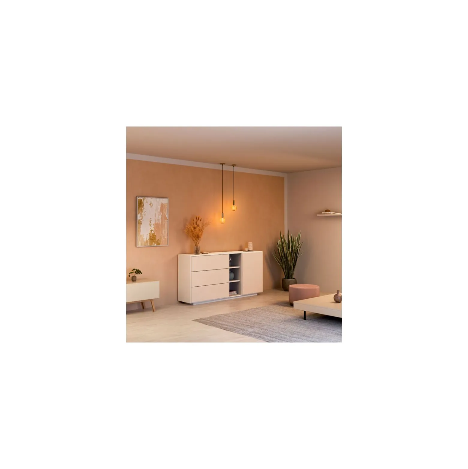 Osram Decor Straw E27 Special Filament Klar 3.5W 150lm - 818 Extra Varm Vit | Dimbar - Ersättare 15W