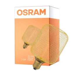 Osram Decor Straw E27 Special Filament Klar 3.5W 150lm - 818 Extra Varm Vit | Dimbar - Ersättare 15W