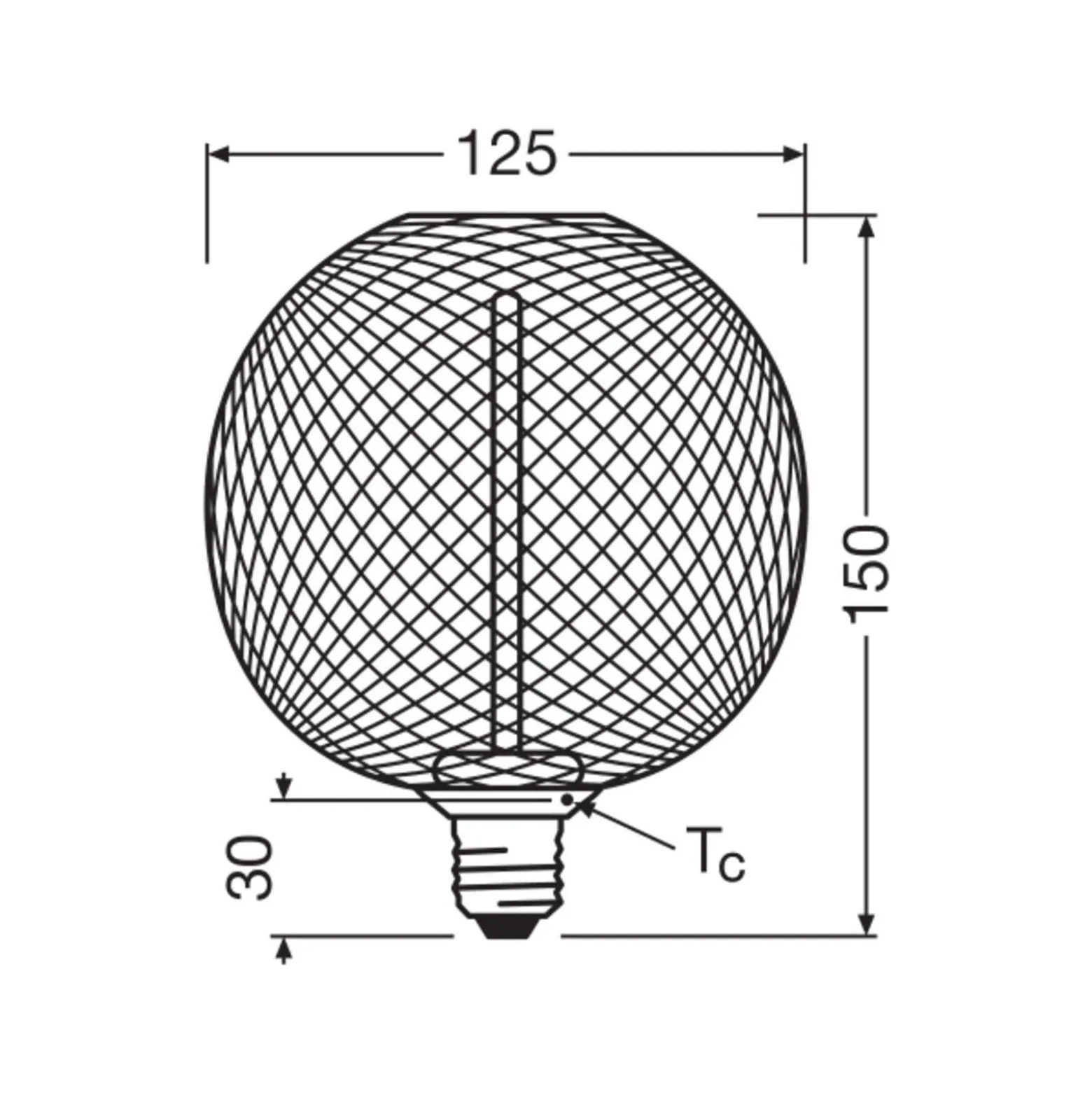 Osram Decor Straw E27 Tubular Filament Klar 3.5W 110lm - 818 Extra Varm Vit | Dimbar - Ersättare 15W