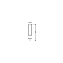 Osram Dulux-D LED 5W 600lm - 840 Kallvit | 2-Stift - Ersättare 10W