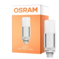 Osram Dulux-D LED 7.5W 950lm - 840 Kallvit | 2-Stift - Ersättare 18W