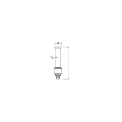 Osram Dulux-D LED 5W 540lm - 830 Varm Vit | 2-Stift - Ersättare 10W