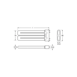Osram Dulux F 36W 830 | Varm Vit - 4-Stift