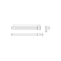 Osram Dulux L 55W 830 | Varm Vit - 4-Stift