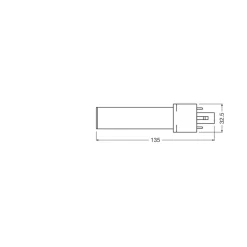 Osram Dulux-S LED 3.5W 360lm - 830 Varm Vit | 2-Stift - Ersättare 7W