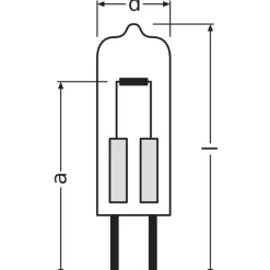 Osram Halogen G4 Capsule Halostar Starlite 5 W