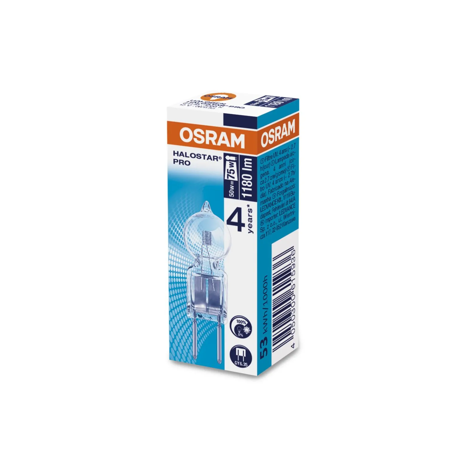 Osram 64440 Halostar Eco ES IRC 50W 12V GY6.35