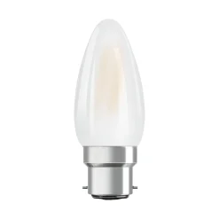 Osram LED B22D Kronljus Filament Matt 4W 470lm - 827 Extra Varm Vit | Ersättare 40W