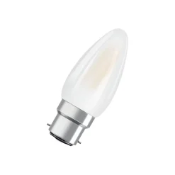 Osram LED B22D Kronljus Filament Matt 4W 470lm - 827 Extra Varm Vit | Ersättare 40W